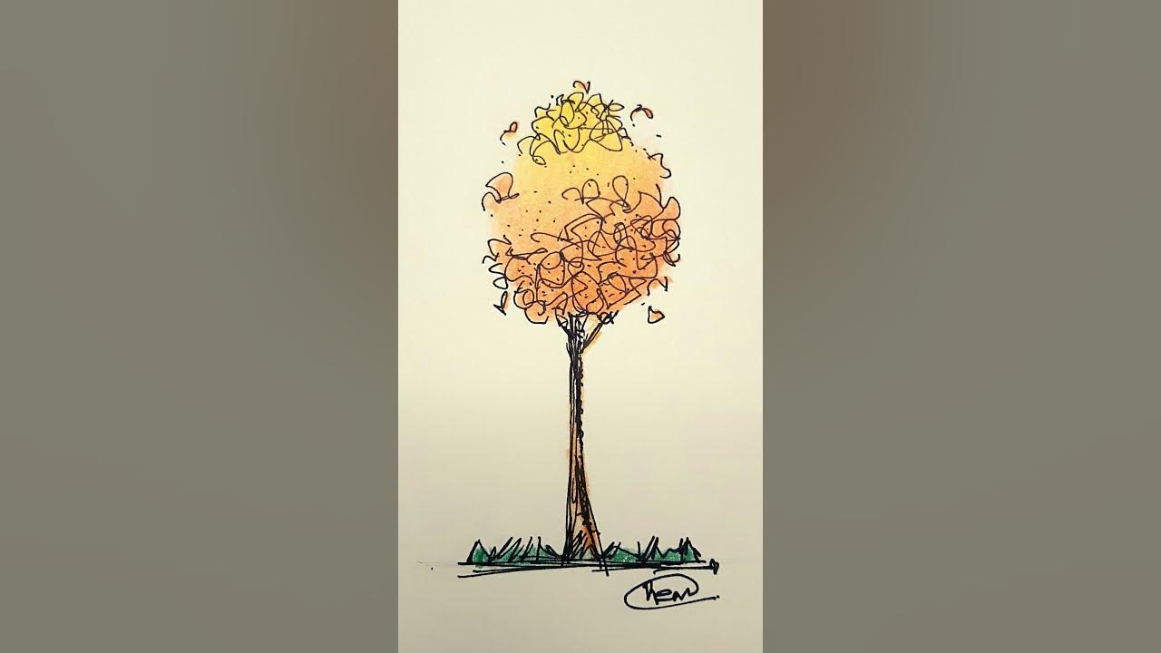 Segredos do DESENHO DE VEGETAÇÃO - Como desenhar árvores #desenho