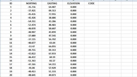 CAD Point Convert to CSV