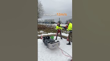 DJI Matrice 4TD drone vs. leaf blower