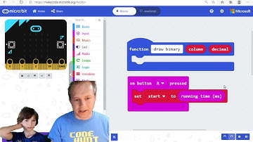 MakeCode for micro:bit - Binary Stopwatch