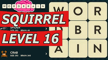 Wordbrain Squirrel Level 16 Answers (Android/IOS)