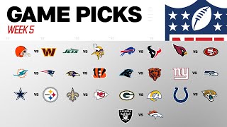 Week 5 Game Picks!