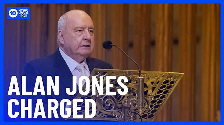 Alan Jones Charged With Allegedly Assaulting Eight Victims Over Two Decades | 10 News First