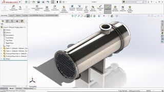 Design Heat Exchanger use Solidworks