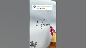 stylish name | Amna | Calligraphy signature