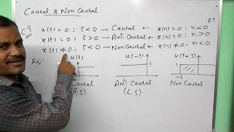 Causal and non causal signals - classification of signals  -  signals and systems