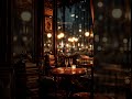 POV: Cozy Jazz Café, Champagne &amp; Snow Outside ❄️🎷 #Shorts  #cozyambience #relax #jazz #city #night