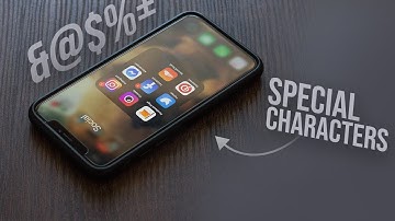How to Type Special Characters on iPhone (tutorial)