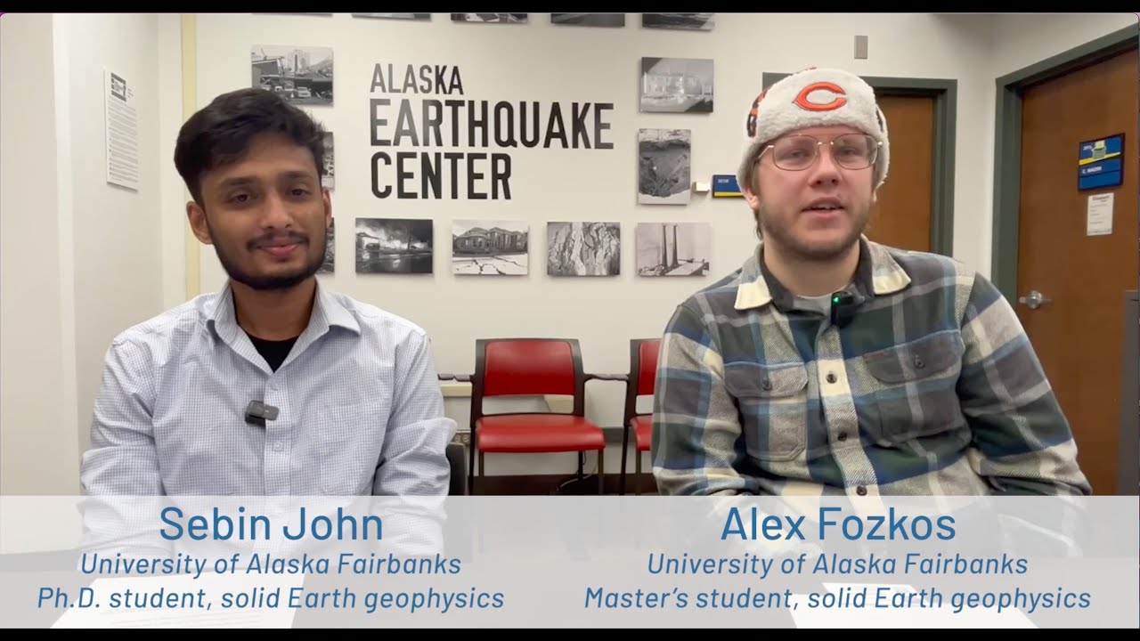 Two UAF graduate students on 1 19 24 Salcha earthquake YouTube