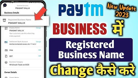 How to change Registered Business Name in Paytm Merchant Account | Paytm Business Name Change kare