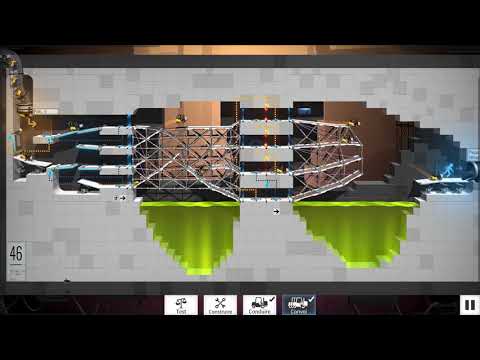 Bridge Constructor Portal - Niveau 46