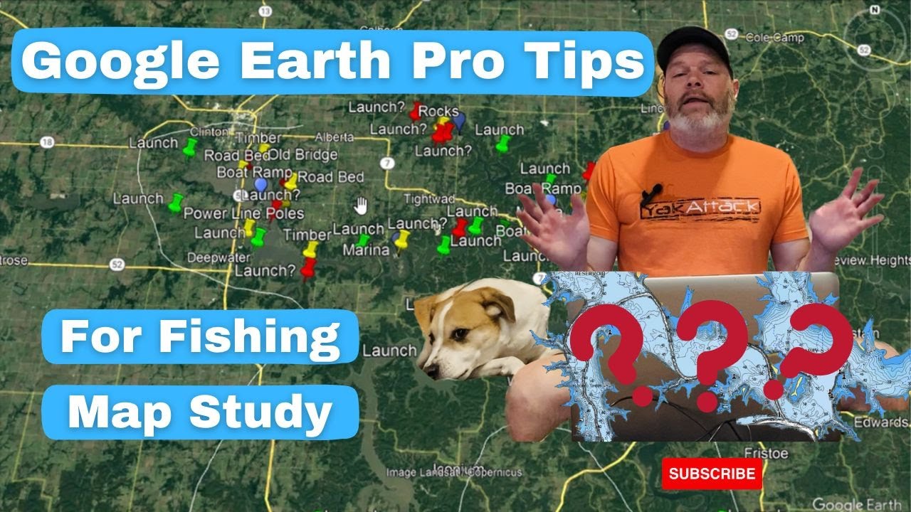 How to Use Google Earth PRO to Find and Mark Fishing Spots YouTube