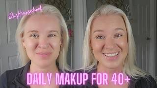 My Easy Everyday Makeup Routine at 40 | Drugstore Makeup for Mature Skin