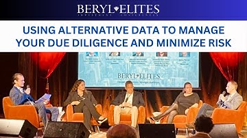 PANEL 🎤 Using alternative data technology to manage your due diligence and minimize risk