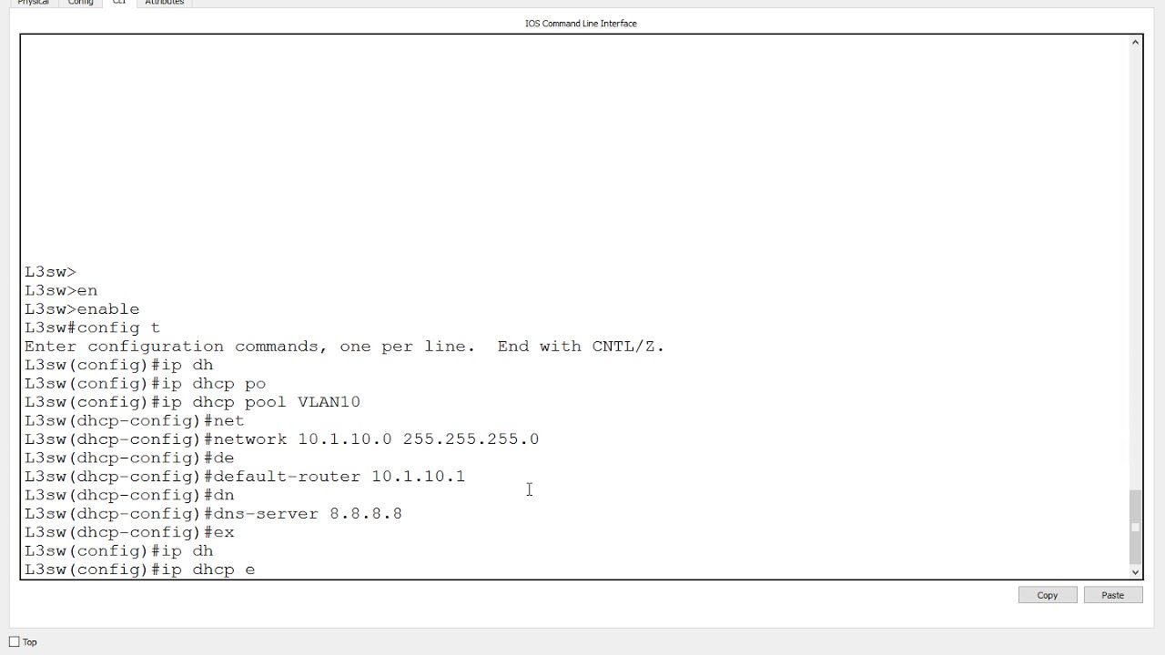 DHCP on L3 SWITCH - YouTube
