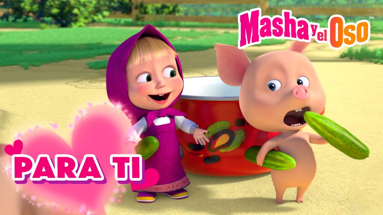¡Vamos a compartir! 🐷  Para ti✨ 🐻👧 Masha y el Oso Castellano