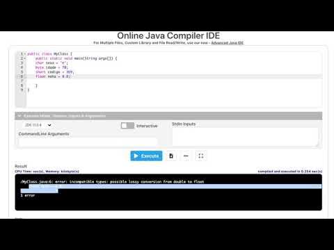 Variáveis em Java com a ferramenta Jdoodle - YouTube