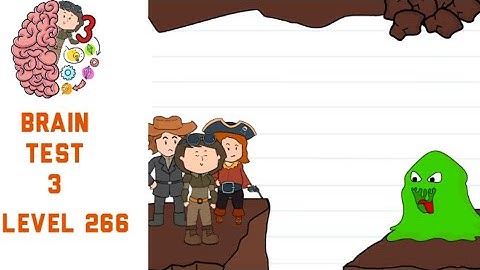 Brain Test 3 Level 266 They must find a way to get across Walkthrough