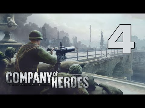 Прохождение Company of Heroes #4 - Контрнаступление на Карантан [Высадка в Нормандии][Эксперт]