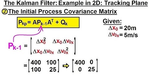 Special Topics - The Kalman Filter (28 of 55) 2. Initial Process Covariance - Tracking Airplane