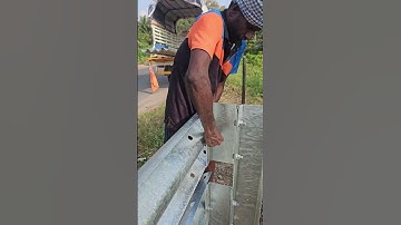 How W-Beam Guard Rails Are Installed #road #safety #shortsfeed