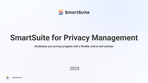 SmartSuite voor privacybeheer