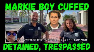 Man Bun Markie Cuffed Detained Trespassed at Post