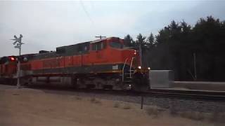 BNSF 961 H1 D9-44CW leader on oil train (nice horns) 4/6/19