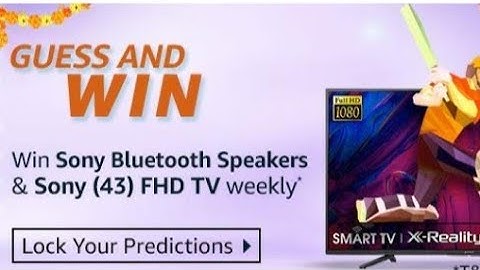 Amazon Guess and Win Quiz Answer I 23 October 2020 l Guess and Win Amazon l Amazon Quiz Answer today