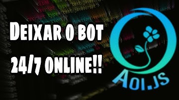 Como criar um bot em Aoi.js #2 (deixando o bot 24 horas online!!)