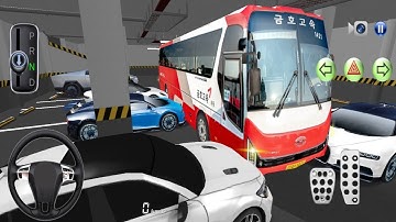 New Kumho Buslines bus Is Ready For Parking Building - 3D Driving Class - Android Gameplay