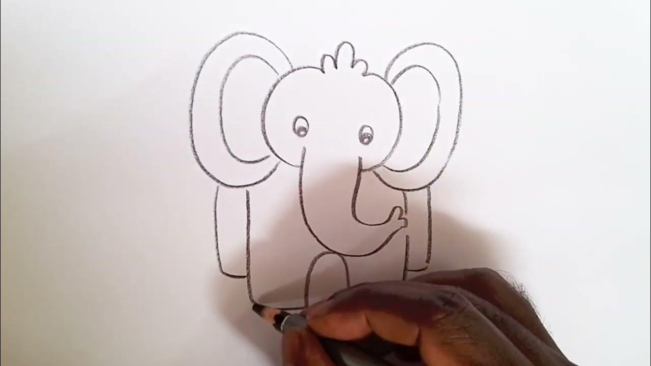how to draw elephant drawing easy step by stepAarav Drawing Creative