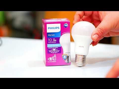 Perbandingan lampu LED Philips 13W 14.5W 19W lampu LED yang efisien LUX vs Lumen. 