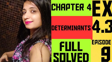 Ex 4.3chapter 4 area of triangle using determinants class 12 maths