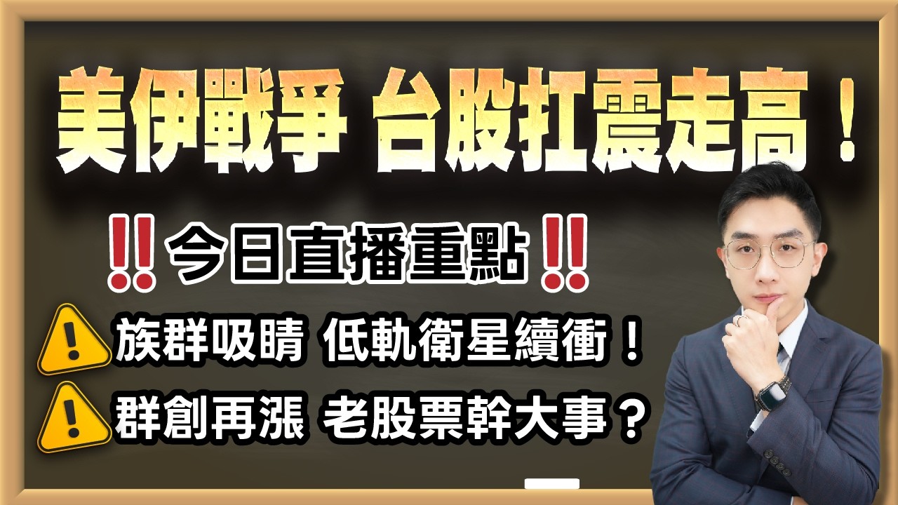劉育綸 艾綸說【美伊戰爭 台股扛震走高！】影音分析2026/03/02