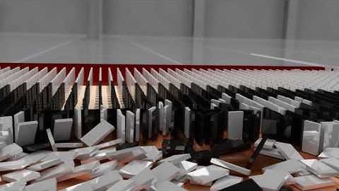 Nelson Mandela Domino Animation (Blender Cycles)