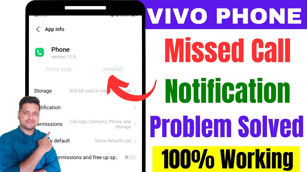 Call Us Problem Vivo Phone Miss Call Notification Not Showing Problem Solve 2024 - YouTube