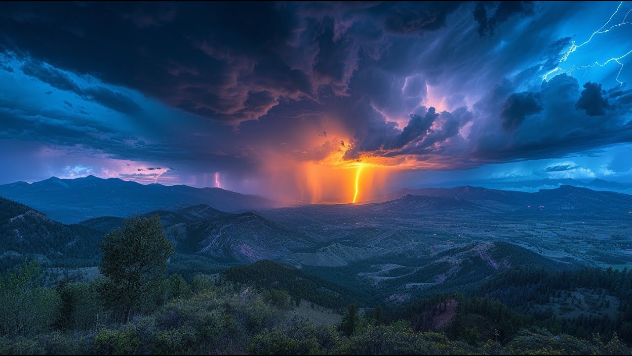 Relaxation sounds | Rain in the valley - YouTube