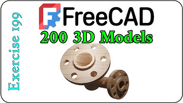 200 3D Models in FreeCAD: Exercise 199
