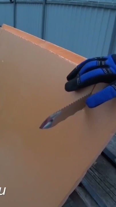 Нож для минваты и пеноплекса - YouTube