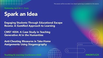 Concurrent Session 1 with Tayebeh Sohrabi, Dr. Aaron Tucker and Dr. David Churchill (MUNTLC25)