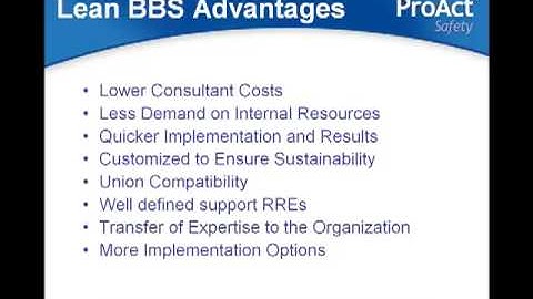 5 of 6 - Intro to Lean Behavior-Based Safety by ProAct Safety