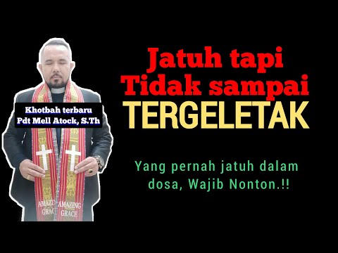 J4TUH TAPI TIDAK SAMPAI TERGELETAK.