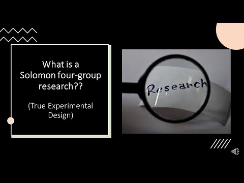 What is a Solomon four-group research design??