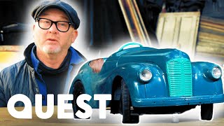 Drew Finds Rare J40 Austin Pedal Cars In A Cullen's Fairfair Warehouse | Salvage Hunters