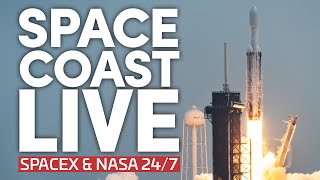 Space Coast Live: 24\/7 Views of NASA, SpaceX Falcon 9 Operations, and Starship Pad Construction