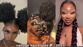 Cute & Trendy Natural Hairstyles 🥥| Styles By Baddies