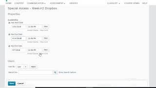 Dropbox Special Access D2L