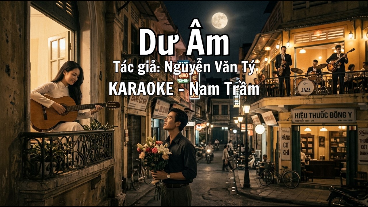 Karaoke Dư Âm – Nguyễn Văn Tý | Jazz Swing Karaoke | Tone Nam Trầm | Nhạc Trữ Tình Bất Hủ