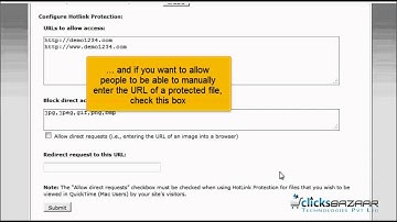 How to setup Hotlink protection in cPanel